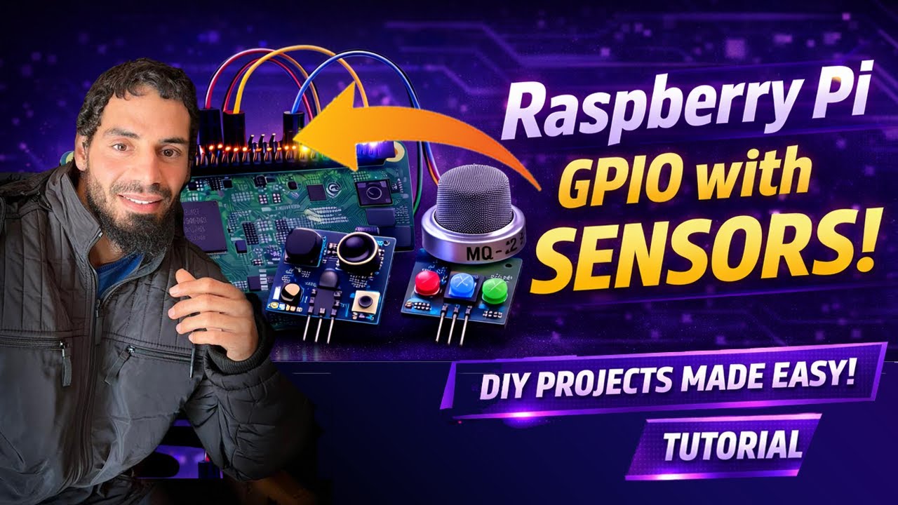 GPIO-интерфейс Raspberry Pi с датчиками: утечка газа, ИК-подсветка и кнопки.