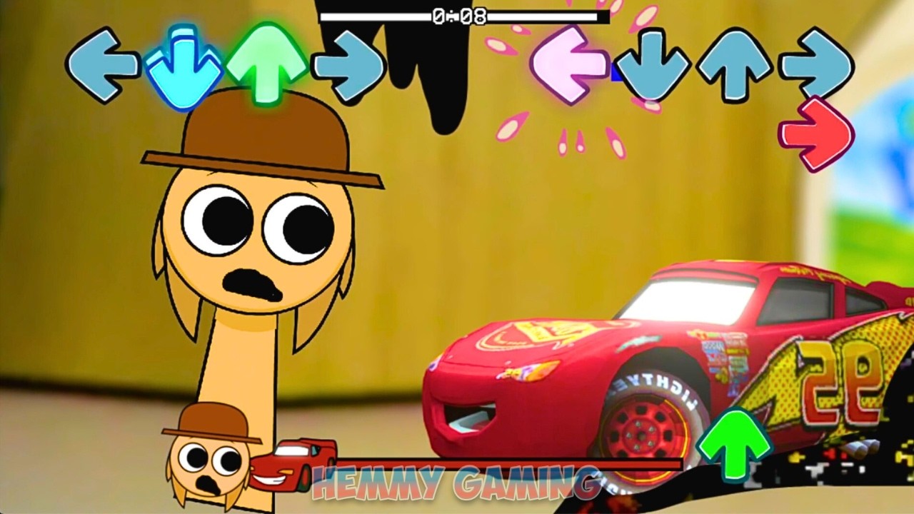 FNF Sprunki All Phases vs Pibby McQueen Sings Sliced Pibby | Incredibox Sprunki FNF Mods