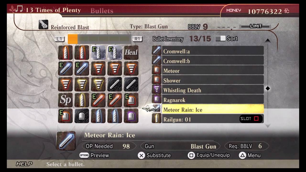 God Eater 2 Rage Burst: Blast bullet recipes pt1