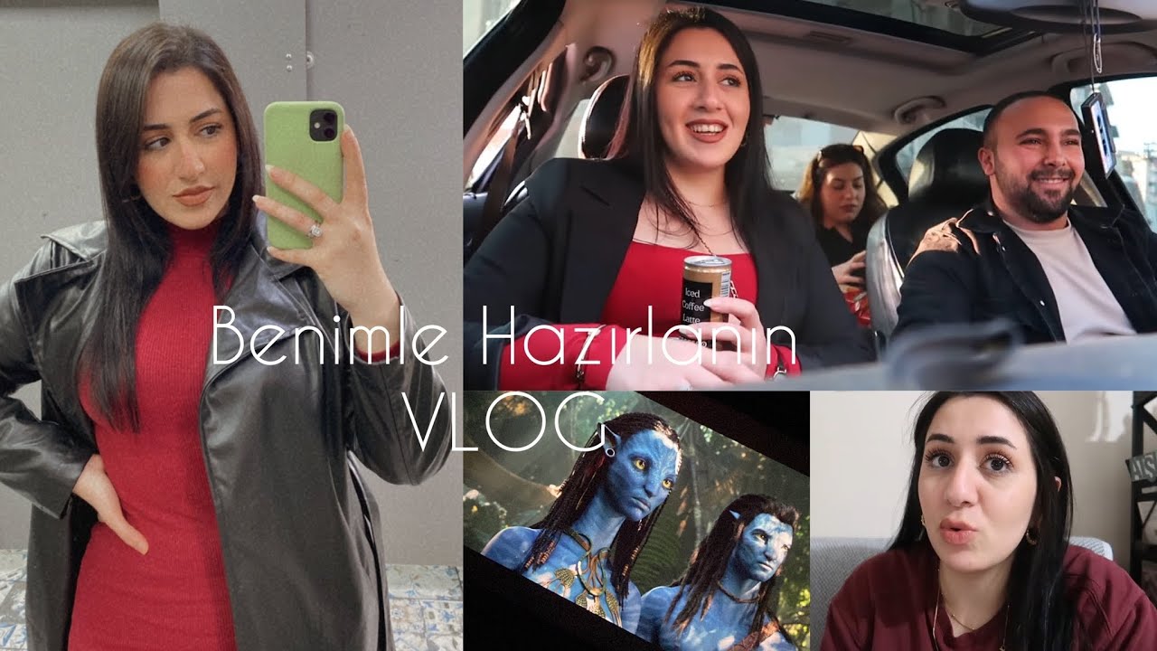 BENİMLE HAZIRLANIN | Sevgilim ve Kız Kardeşlerimizle Sinemaya Gittik, GÜNLÜK VLOG