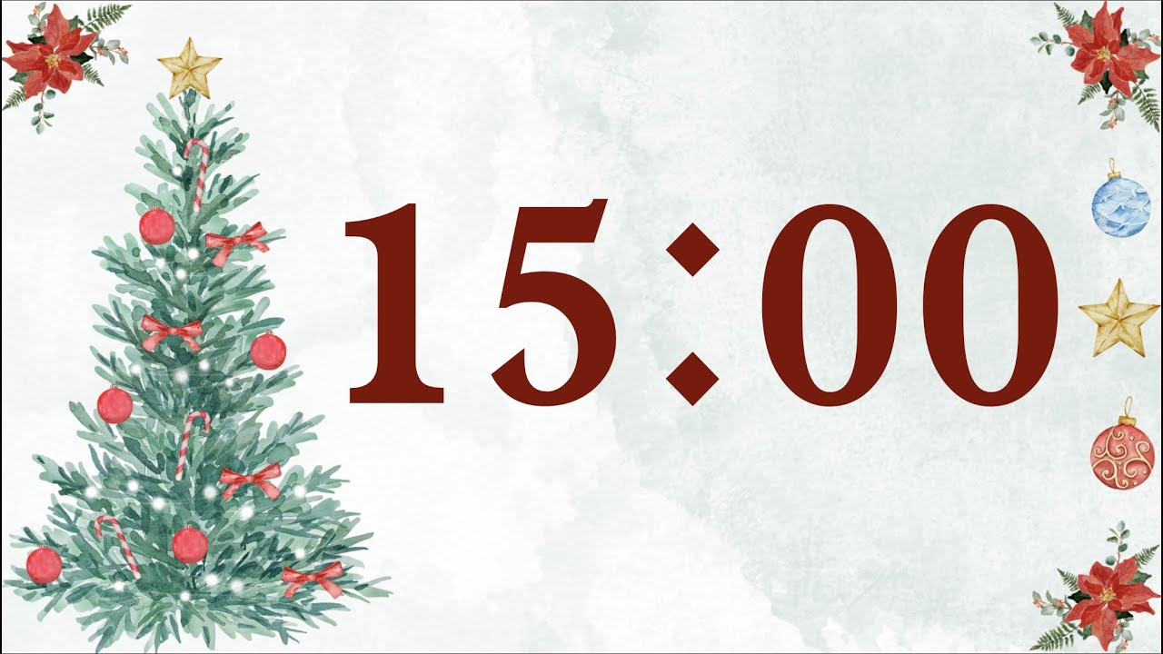 15 Minute Christmas Tree Timer (Sleigh Bells at End)