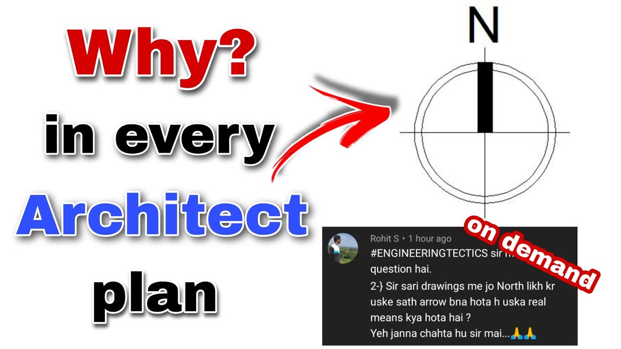 Why in every Architect plan having North direction sign, and it's uses | Engineering Tactics
