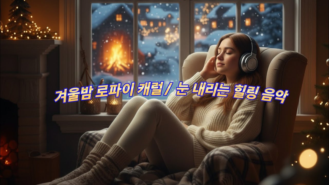 눈 내리는 겨울밤, 로파이 캐럴 힐링 음악
