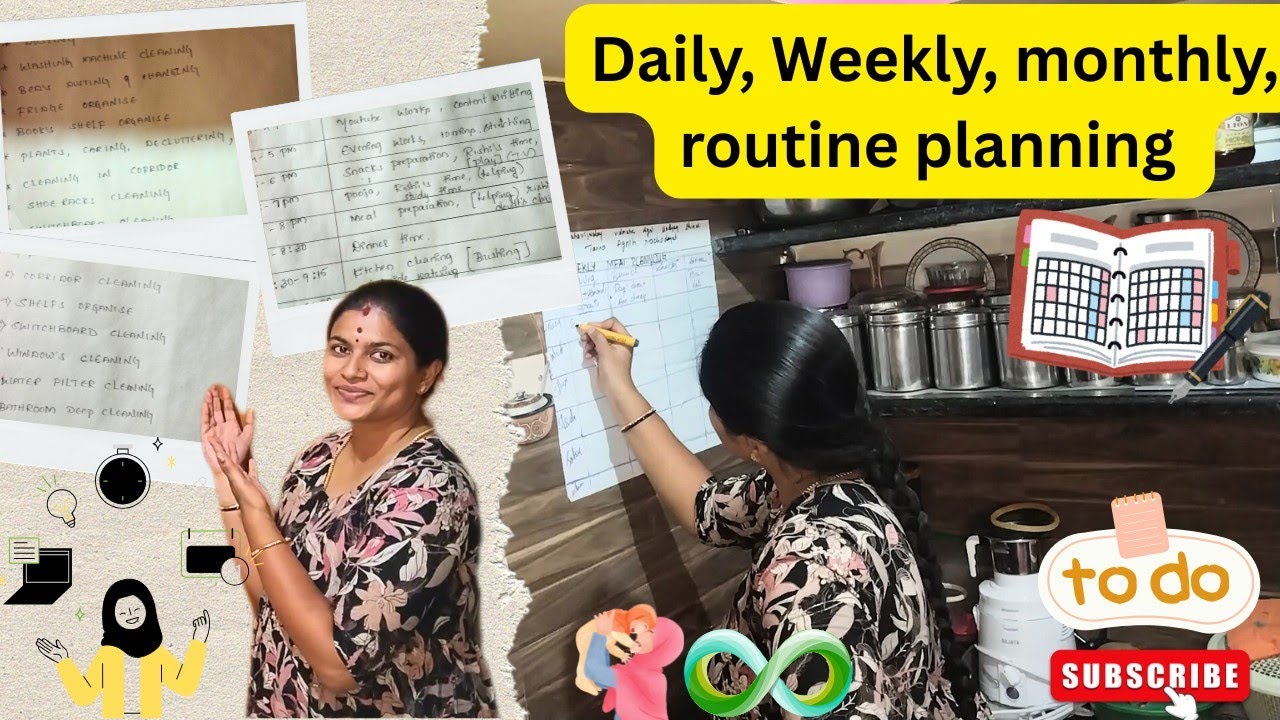 daily, weekly, monthly routine planning charts 📊🧾 #workingmomsvlog @Momsinfinity