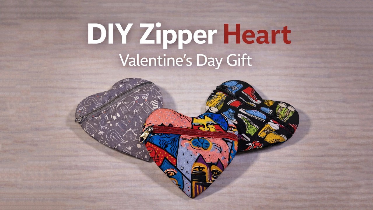 DIY Zipper Heart | A Cute Valentine’s Day Gift