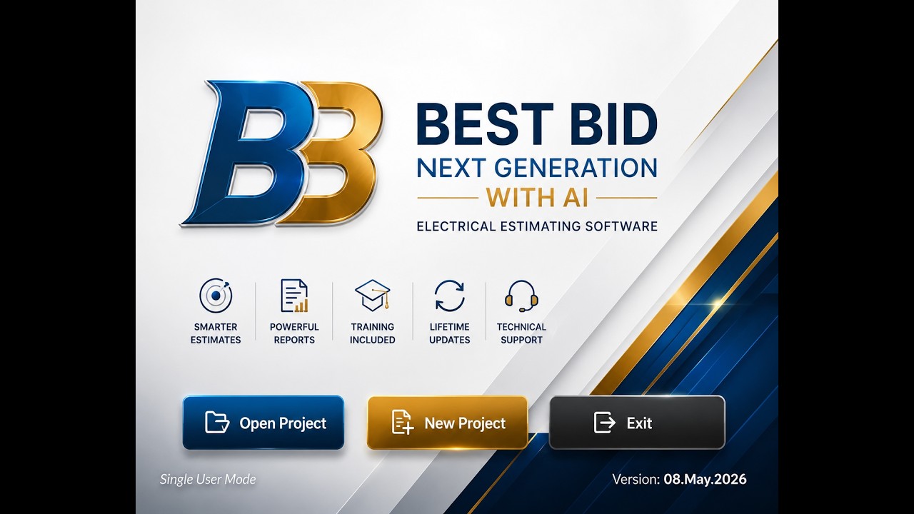 BestBid Next Generation: New AI-Powered Electrical Estimating Features