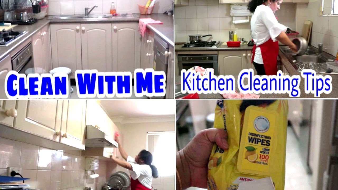 Speed Cleaning My Kitchen | CLEAN WITH ME | Tips for Fast & Easy  Cleaning | Indian Mom