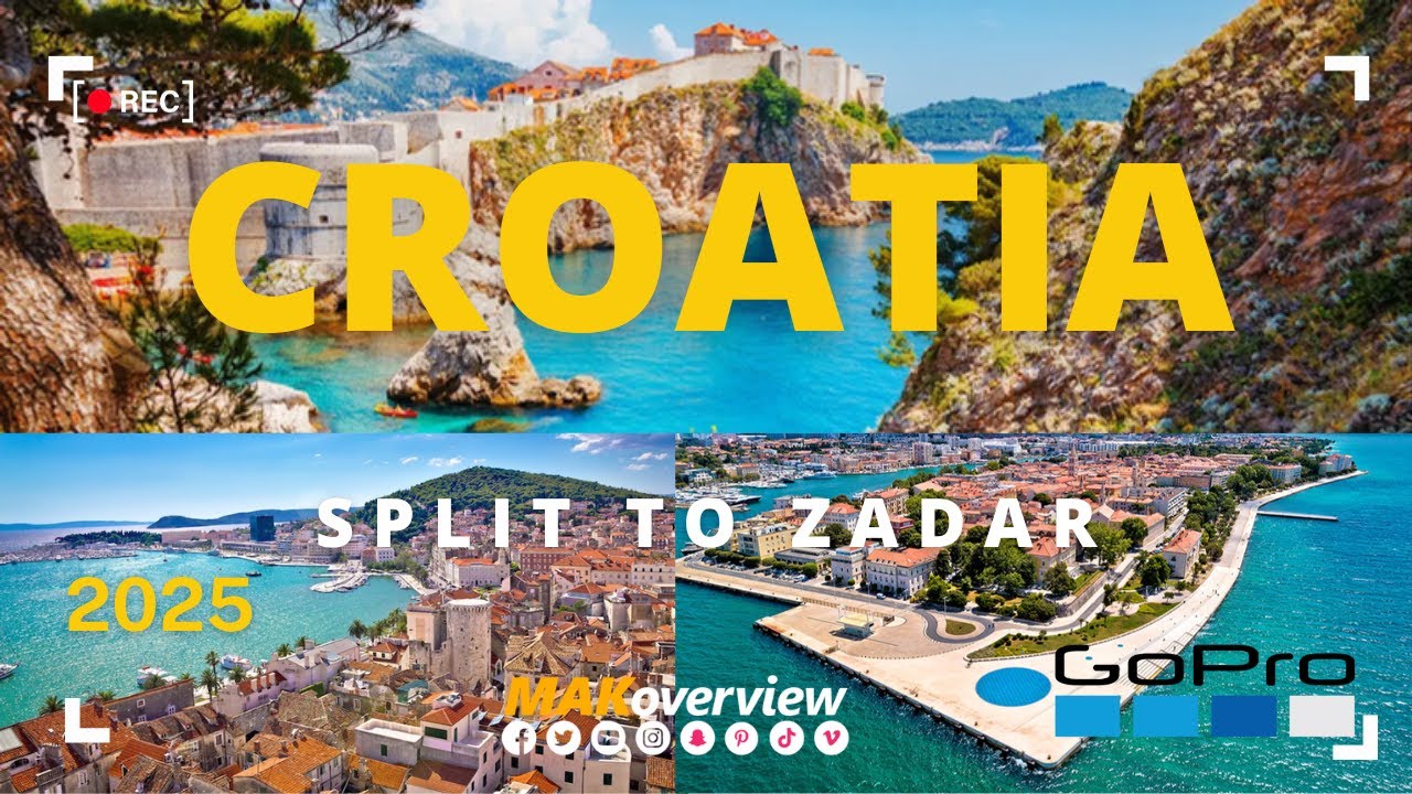 Split to Zadar | Road Trip | CROATIA 2025 (GoPro)