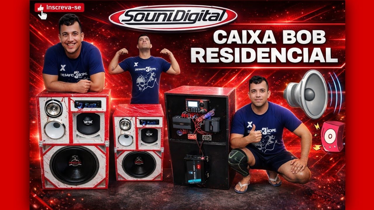 Caixa Bob Residencial estilo paredão 🎶⚡ LINK DA CAIXA NA DESCRIÇÃO 👇