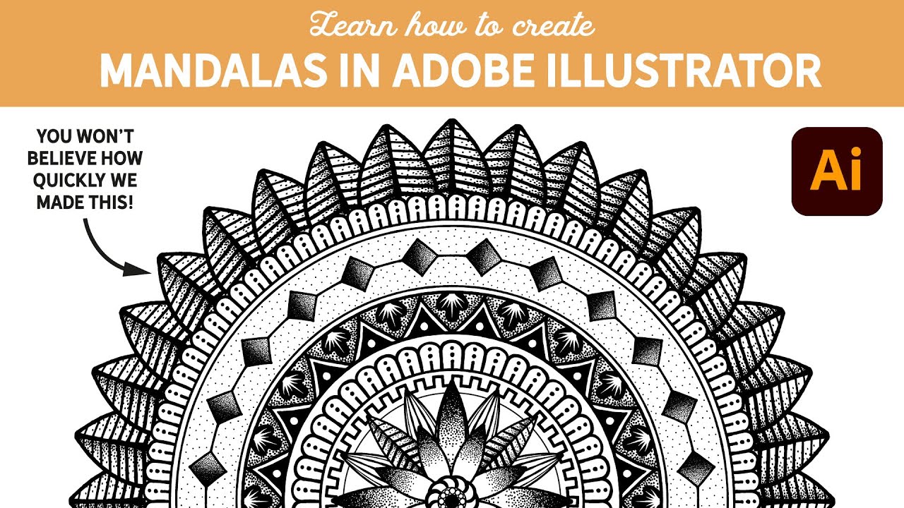 How to Create a Mandala in Adobe Illustrator with Vector Brushes