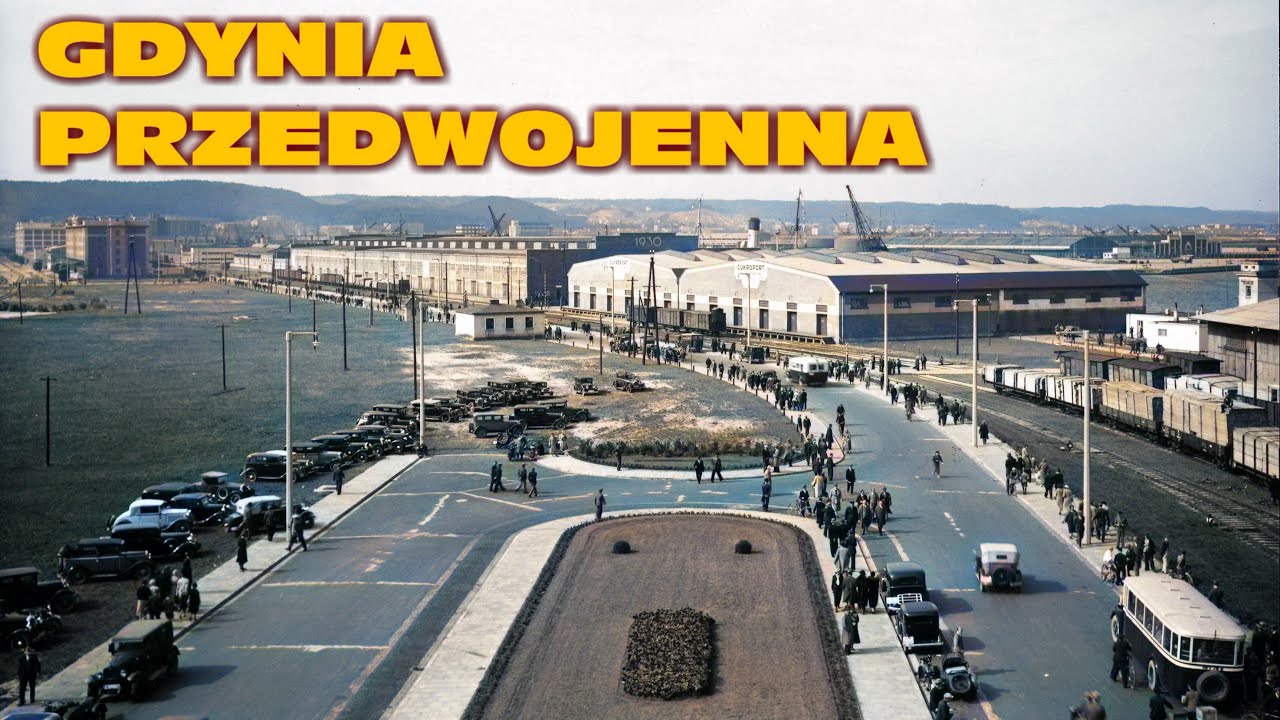 GDYNIA PRZEDWOJENNA 1930-1939 W KOLORZE | GDINGEN AUS DER VORKRIEGSZEIT IN FARBE