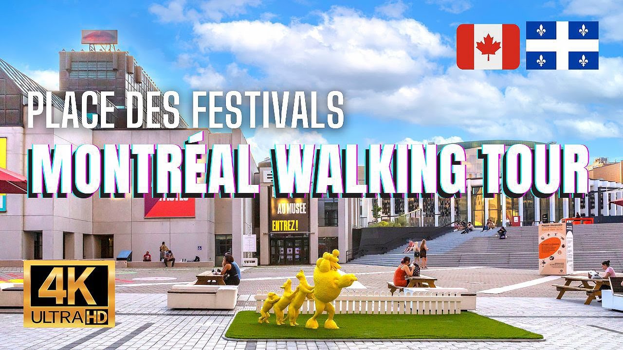 🇨🇦 Montreal Walking Tour - Downtown Montréal Quartier des Spectacles [4K HDR/60fps]