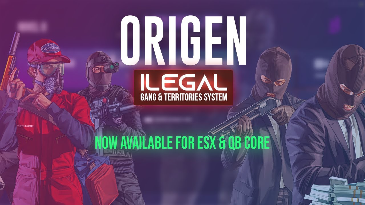 Origen Ilegal System - Available for QBCore & ESX