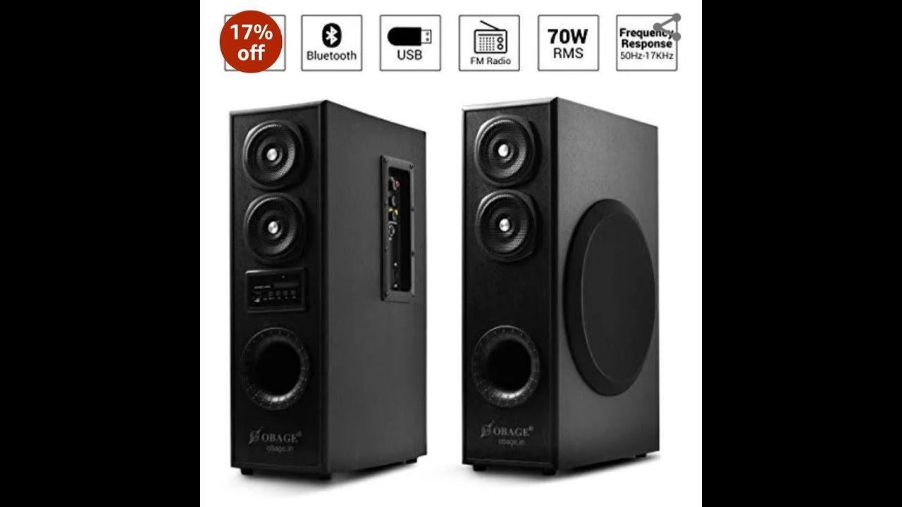 OBAGE DT-2425 Dual Tower Multimedia Speaker&nbsp; Unboxing