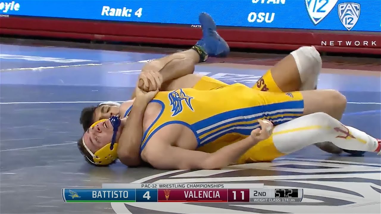 174lbs Zahid Valencia (Arizona State) vs Bryan Battisto (Cal State Bakersfield)