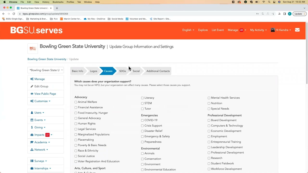 BGSUserves Training Video: Editing Group Profiles