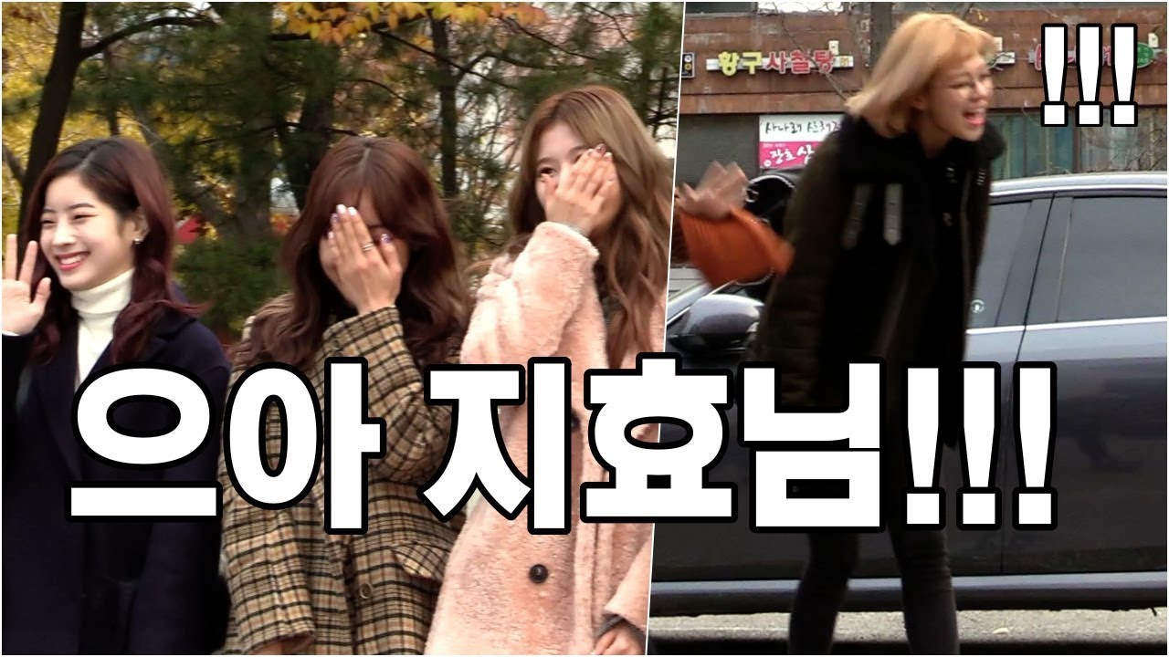 으아 지효님!!! 아침부터 빵빵 터지는 트와이스 Twice 출근길 @ 11.17. 2017. KBS Music Bank
