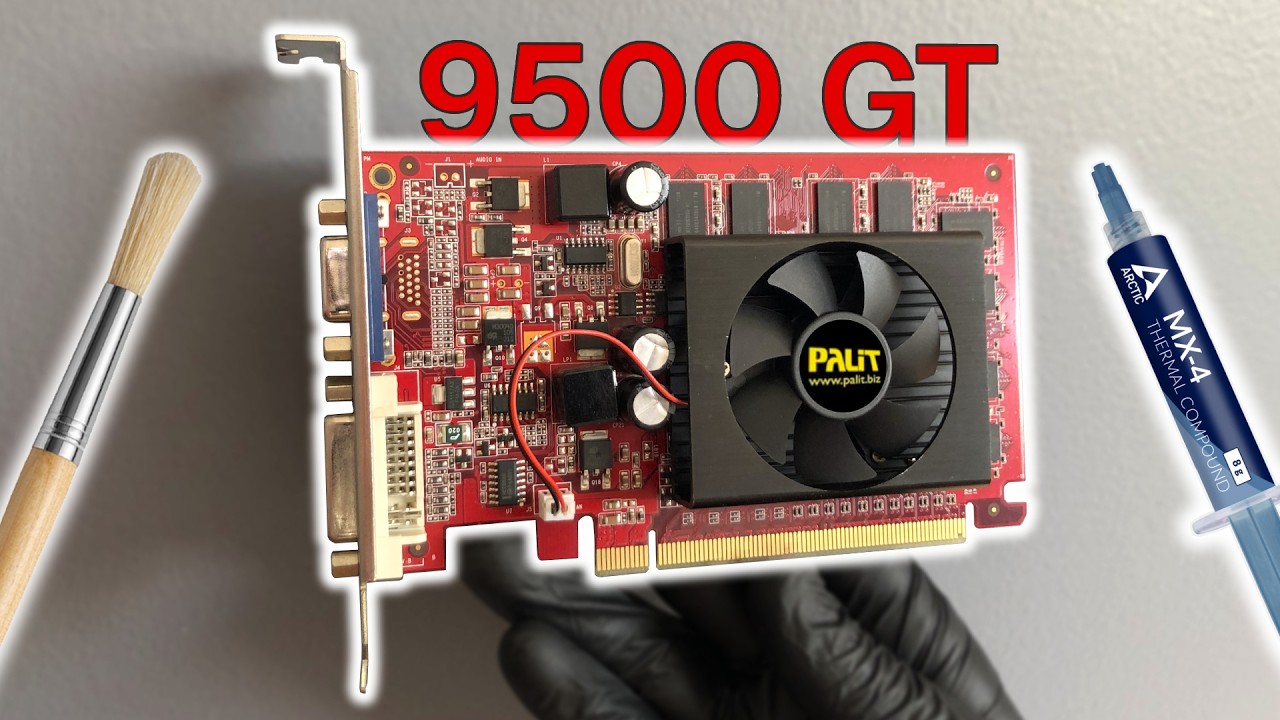 GeForce 9500 GT Deep Clean & Repaste | Before vs After Temps