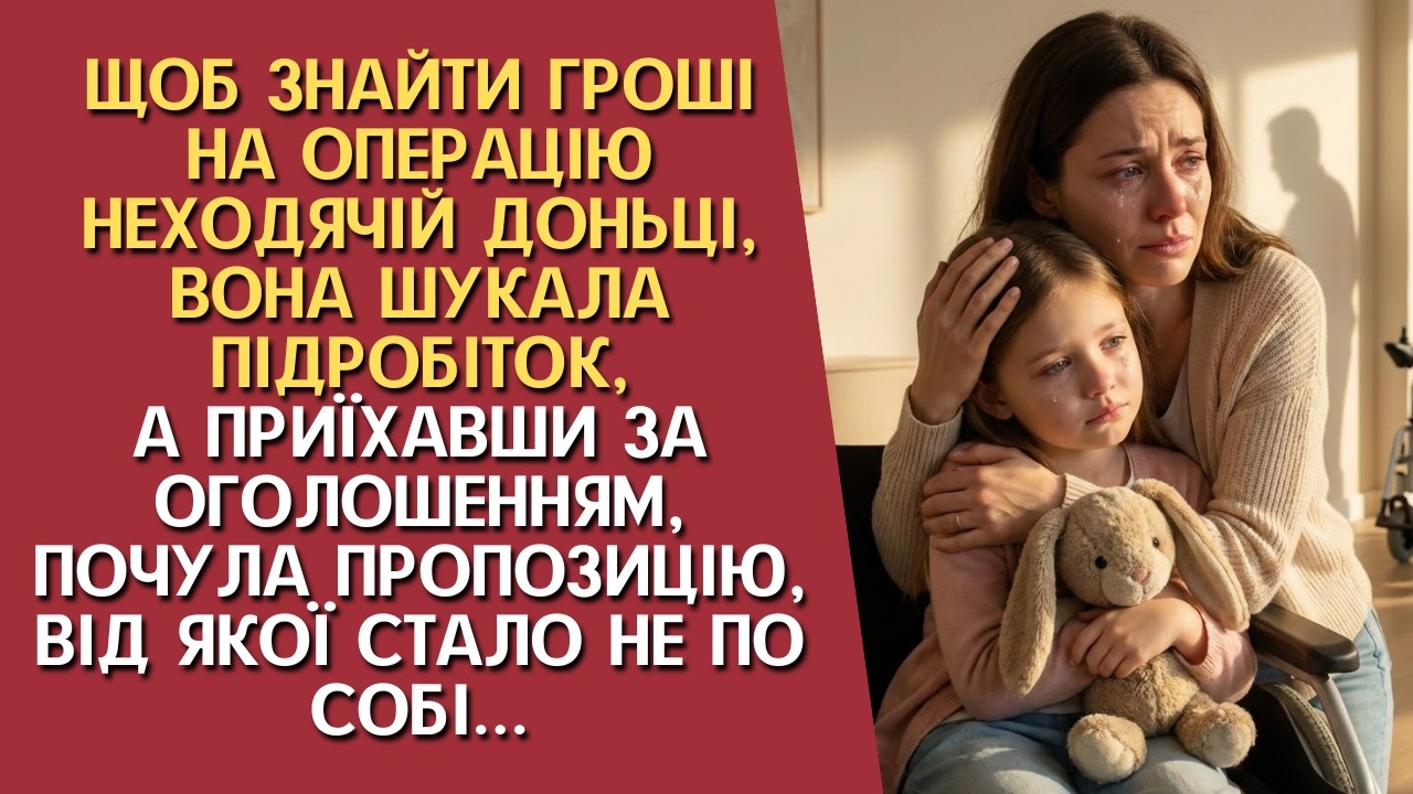 Вона шукала гроші на операцію доньці, але пропозиція роботодавця змусила її завмерти...