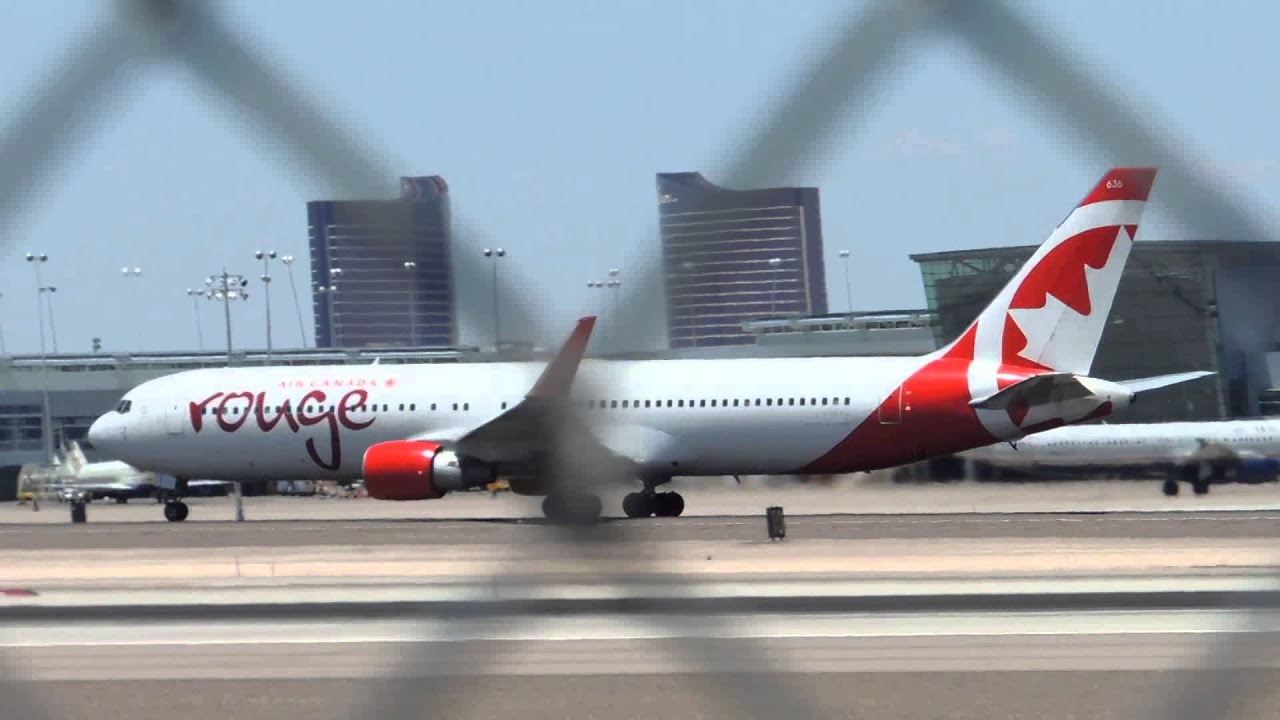 Air Canada Rouge Boeing 767-300ER [C-FMXC] takeoff from LAS