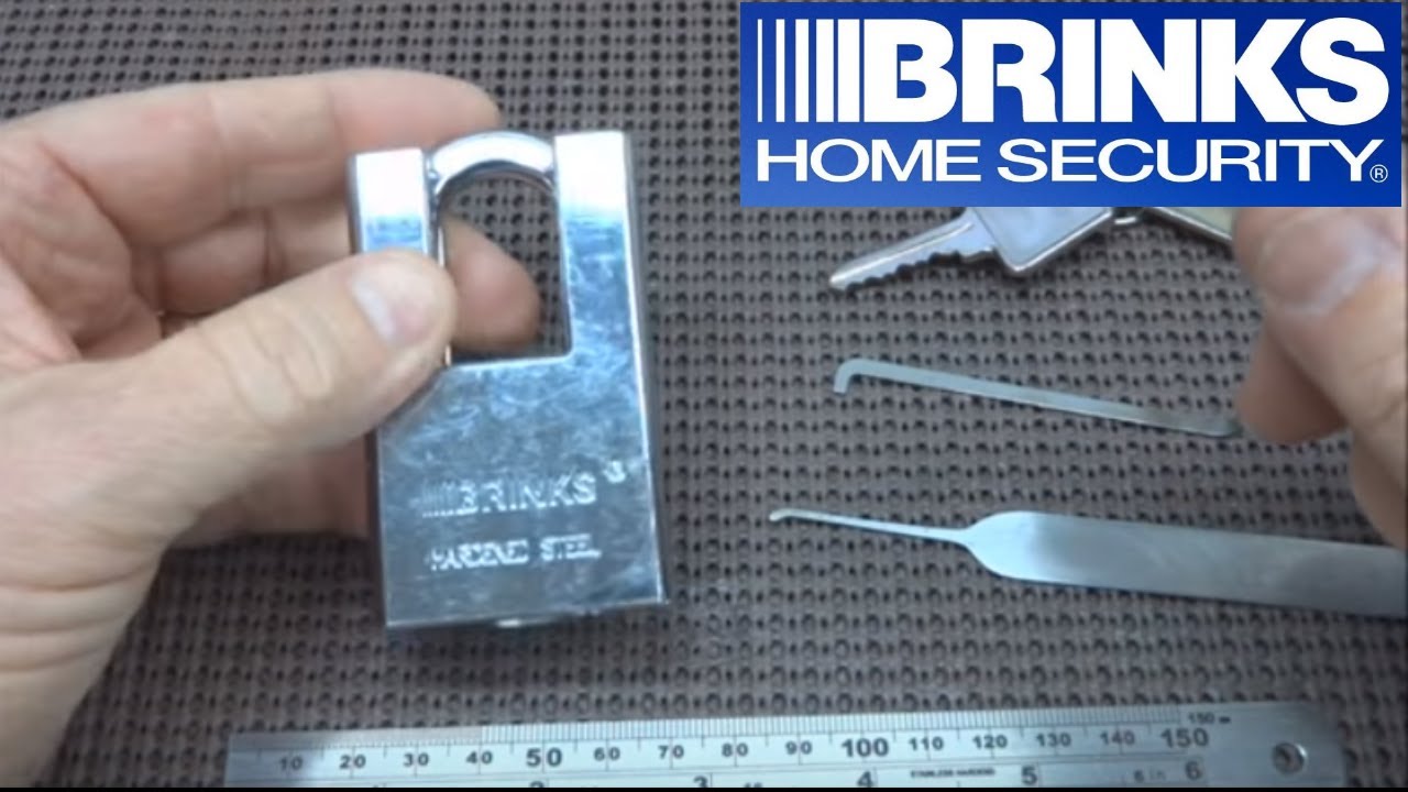 (93) Brinks Maximum Security Shrouded Padlock Picked Open