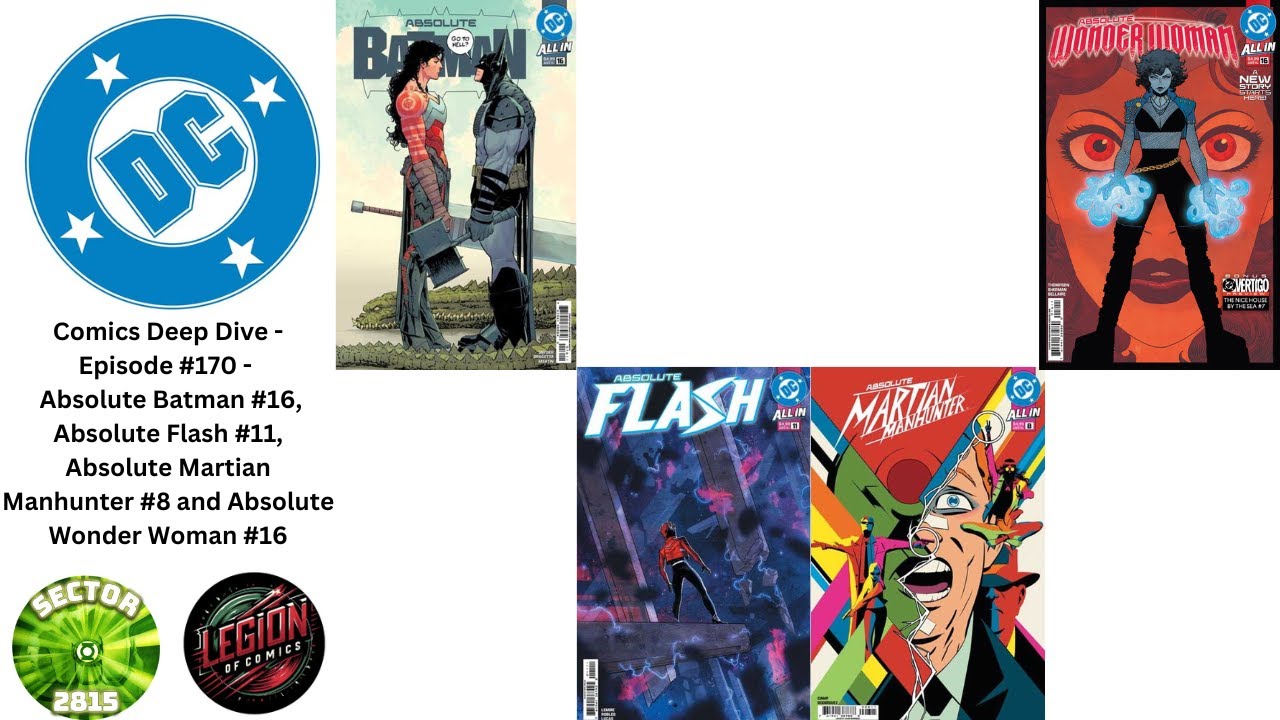 DC Comics Deep Dive  170   Abs  Batman  16  Abs Flash  11  Abs  MM  8 and Abs  WW  16