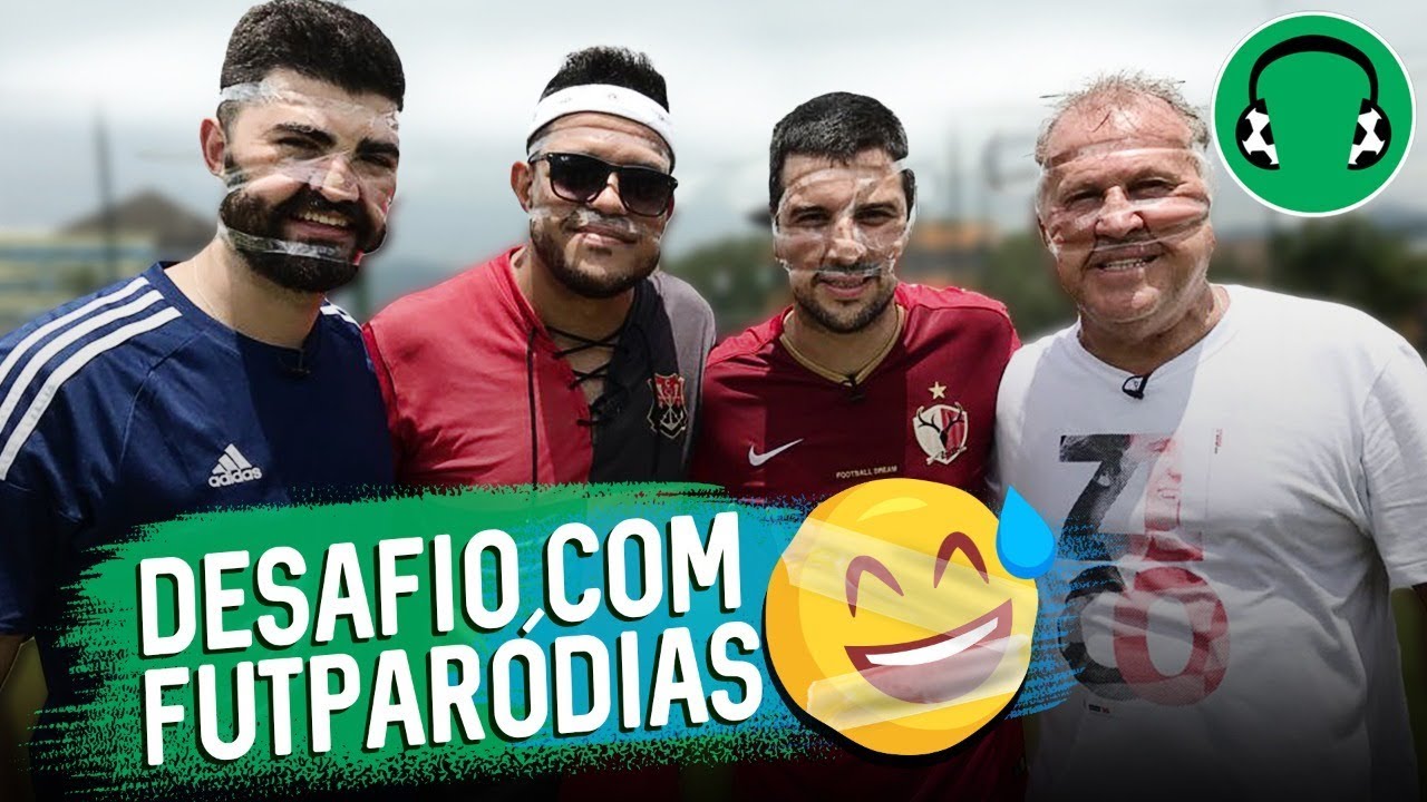 DESAFIO COM FUTPARÓDIAS E GOLEIRO COM LUVAS DE VELCRO | Canal Zico 10