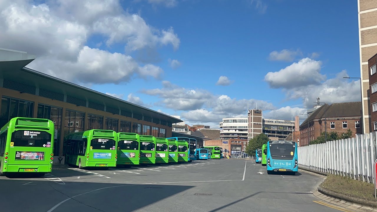 Buses at Leicester Haymarket Bus Station September 2024