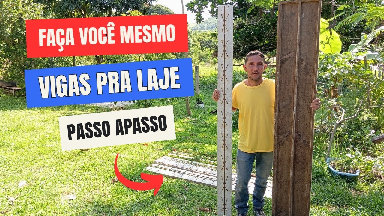 FAÇA VOCÊ MESMO VIGA PRA LAJE DA SUA CASA