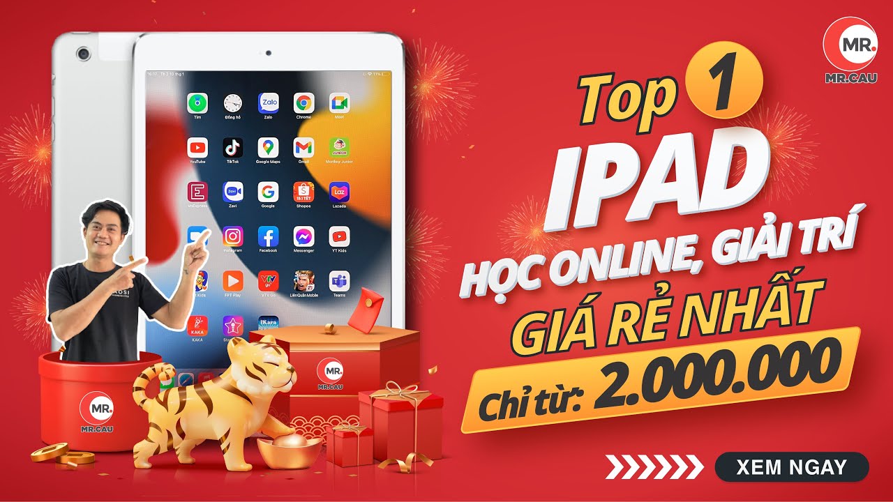 Review iPad mini 2 mới nhất 2021 | Học online c&oacute; được kh&ocirc;ng? MR CAU iPad gi&aacute; rẻ học online