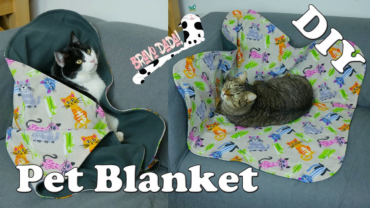 DIY How to Make a Pet Throw Blanket | Fleece Blanket | Furniture Cover | Bravo Dada! Sewing Tutorial