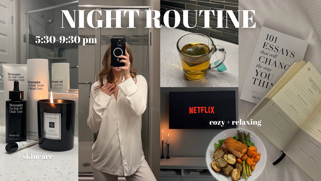 MY PRODUCTIVE NIGHT ROUTINE! cozy & relaxing *how I wake up at 5am*