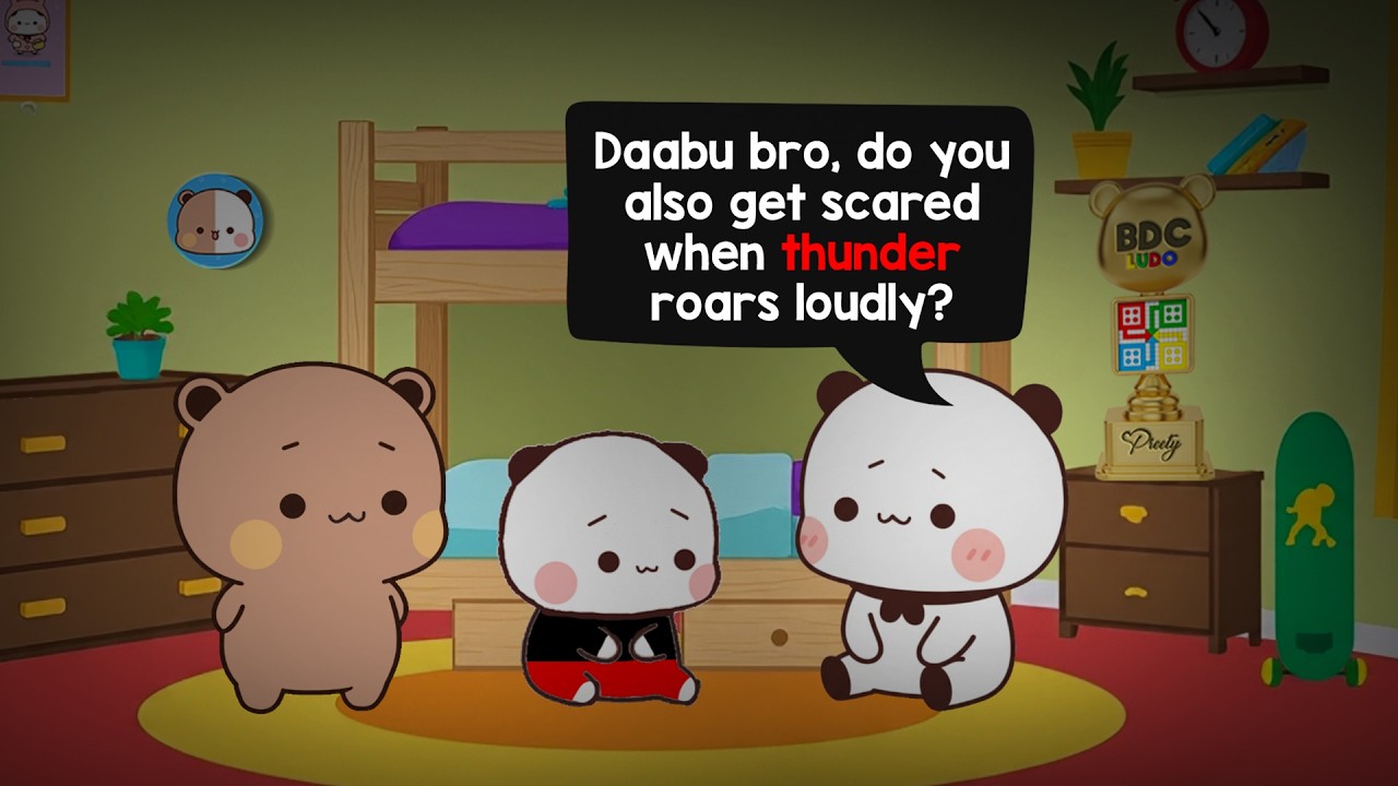Dudu Trapped in Heavy Storm 🌧️Kids Get Scared 🥺 #BDC1113