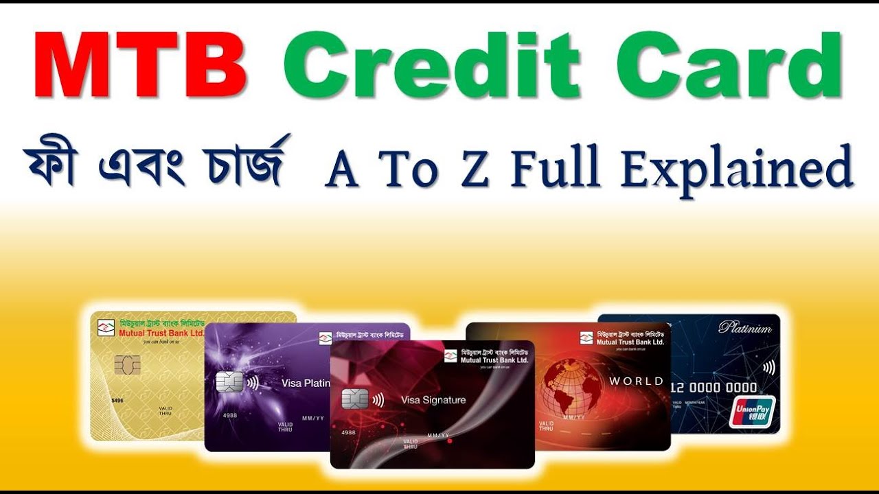 Schedule of Charges for MTB Credit Cards-Mutual Trust Bank | MTB Credit Cards Fees and Charges