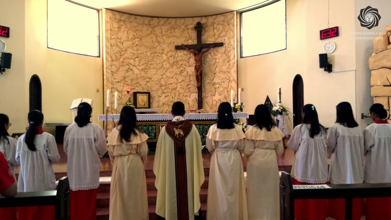 Perayaan Misa Kenaikan Yesus Kristus Gereja Katolik Paroki Gembala Baik Kota Wisata Batu 2018
