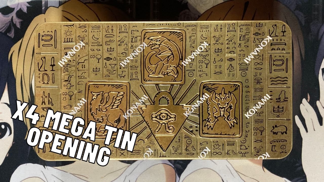 Opening Four Yugioh 2022 Mega Tin of the Pharaoh's Gods - Awesome Pulls!