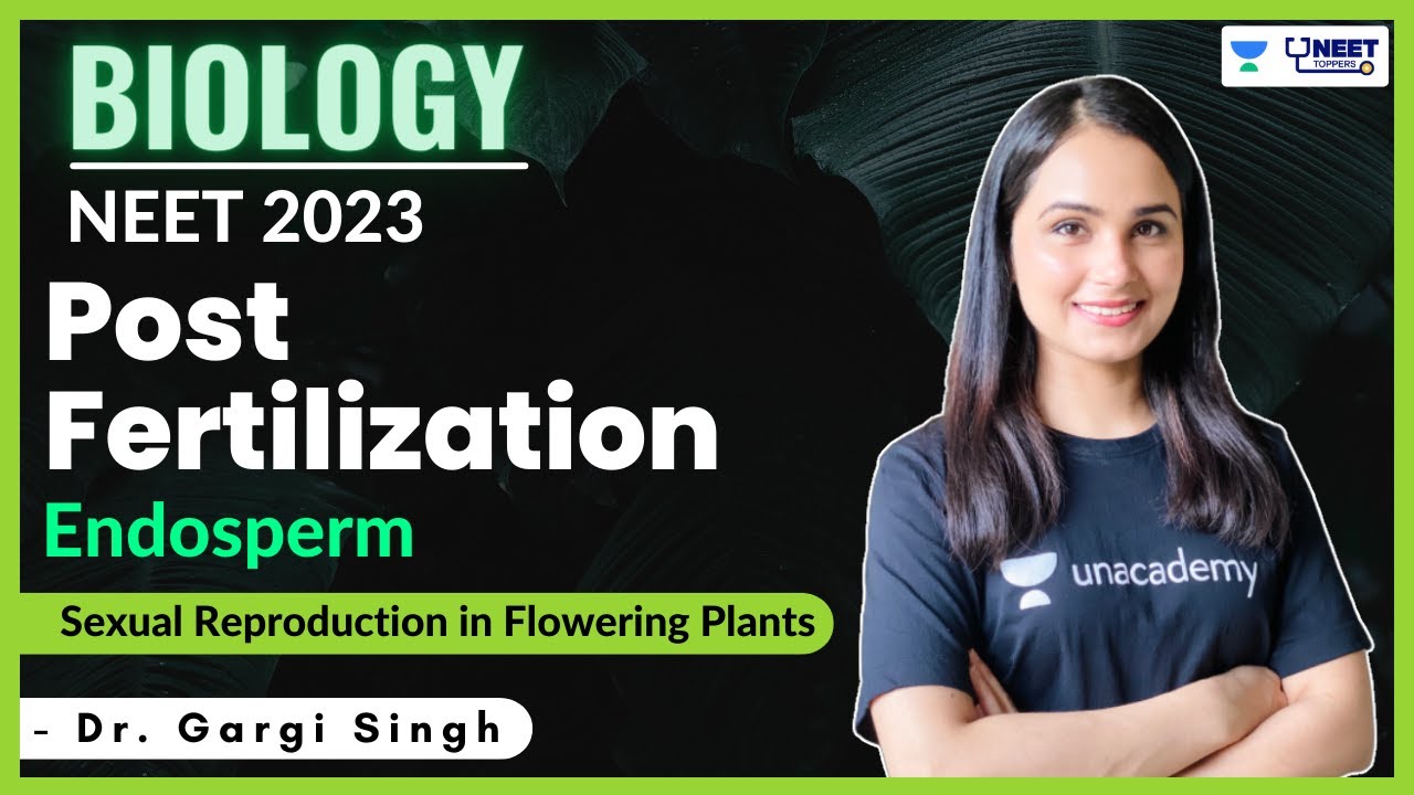 Post Fertilization- Endosperm | Sexual Reproduction in Flowering Plants | NEET 2023 | Dr Gargi Singh