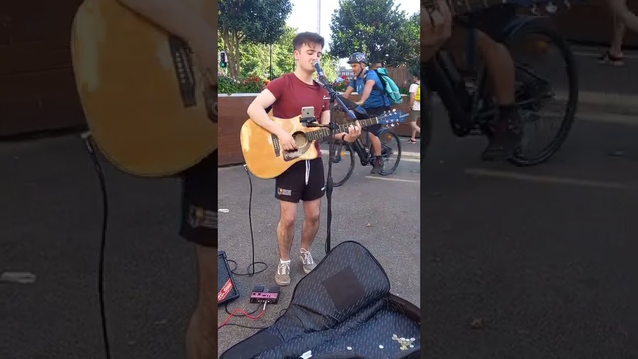 David Hayden  Buskers on  Grafton Street Dublin