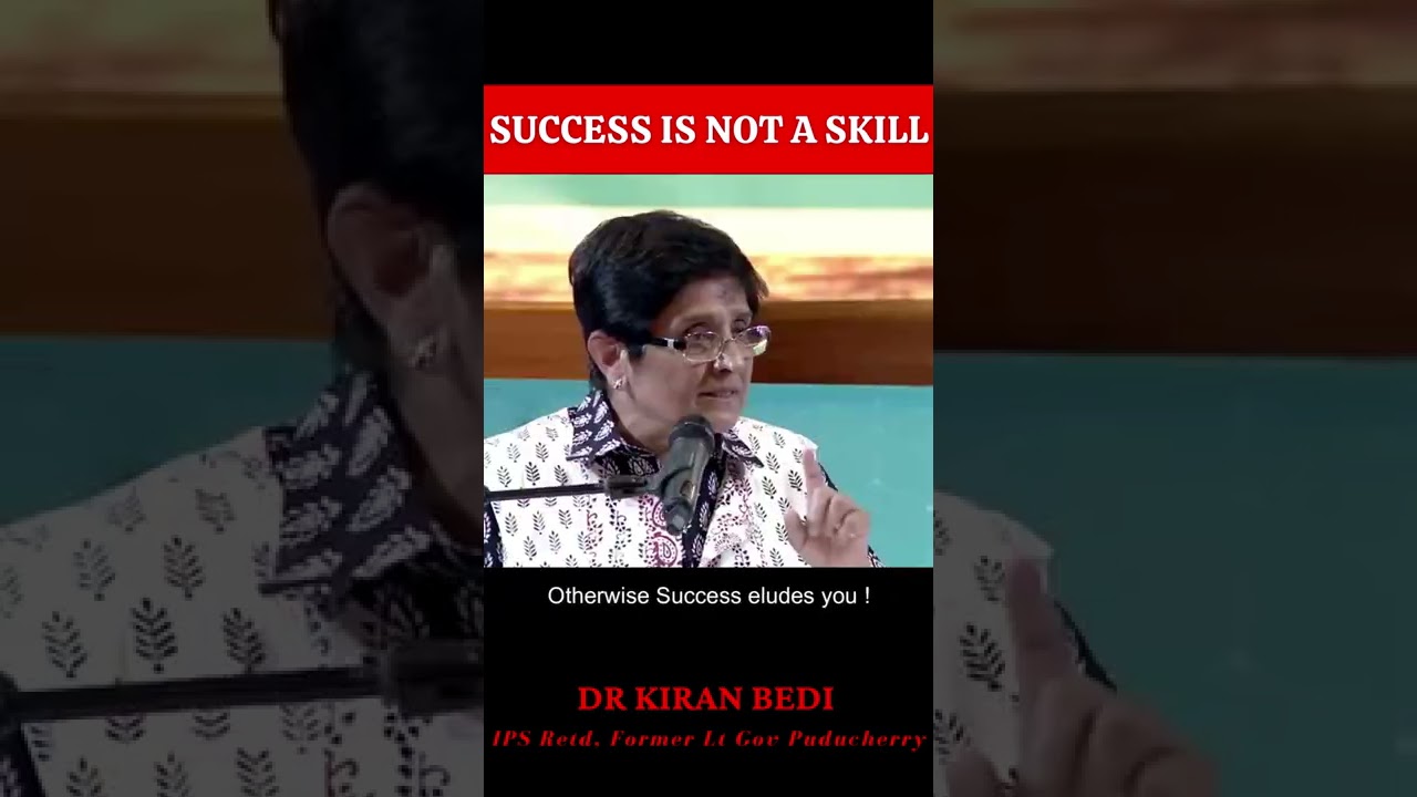 Dr Kiran Bedi's Top Success Tip #Shorts