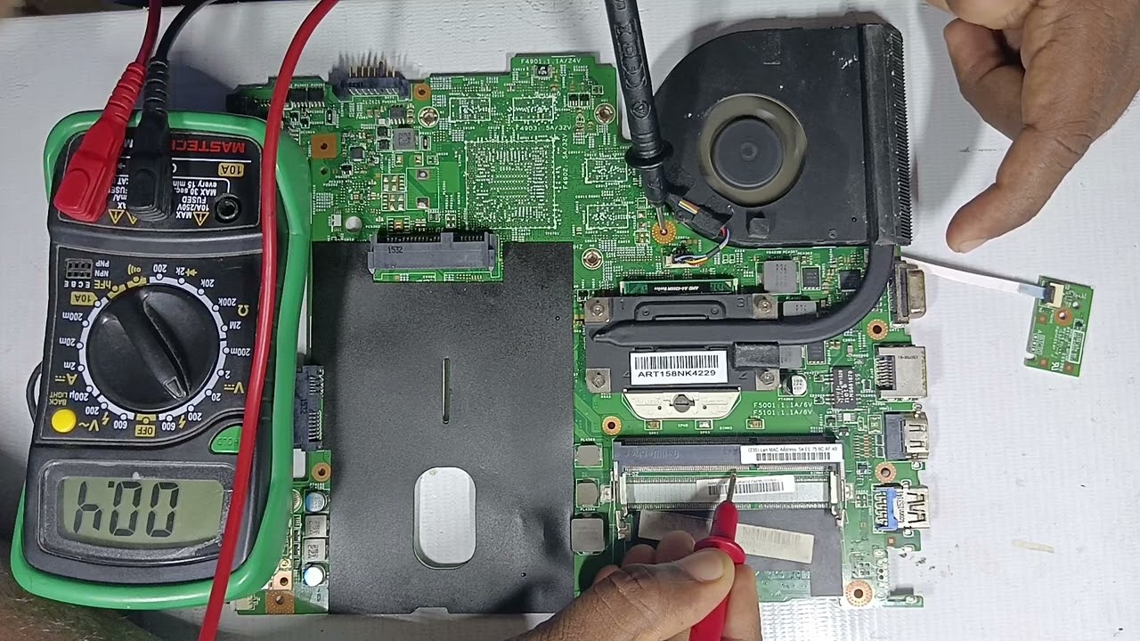 Laptop Motherboard Hot Checking with power at Tamil