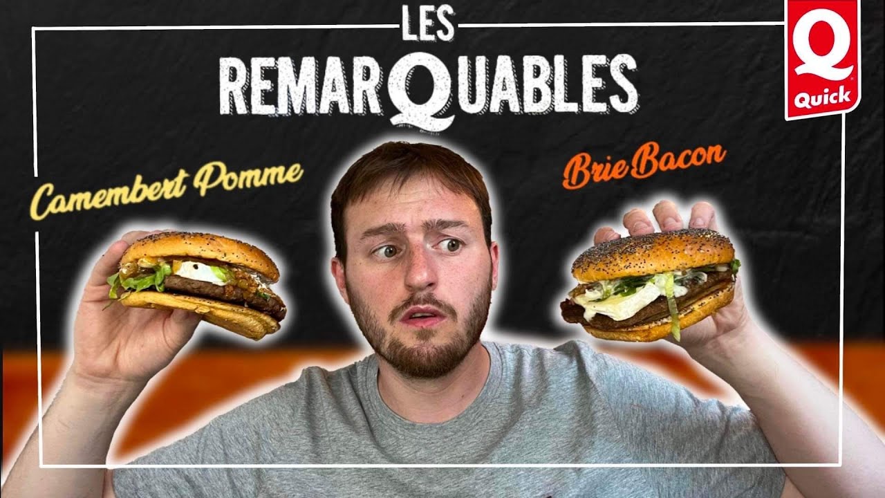 DÉGUSTATION NOUVEAU BURGER CAMEMBERT POMME sauce Chef Saveurs & BRIE BACON Sauce Chef Fusion Quick