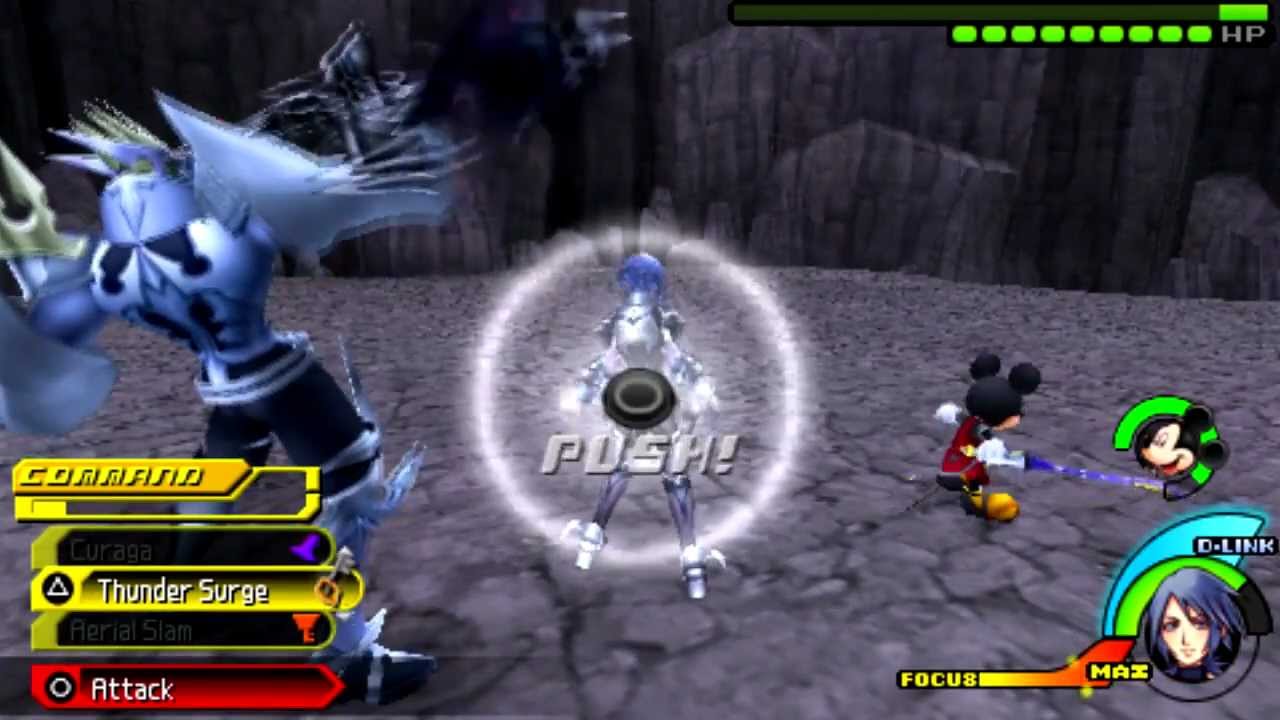 Aqua and KH2 King Mickey VS No Heart