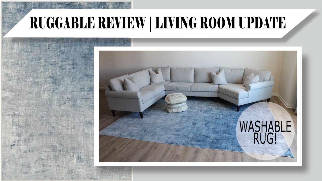 EMPTY HOUSE UPDATE - LIVING ROOM DECOR UPDATE | RUGGABLE REVIEW AND SET UP