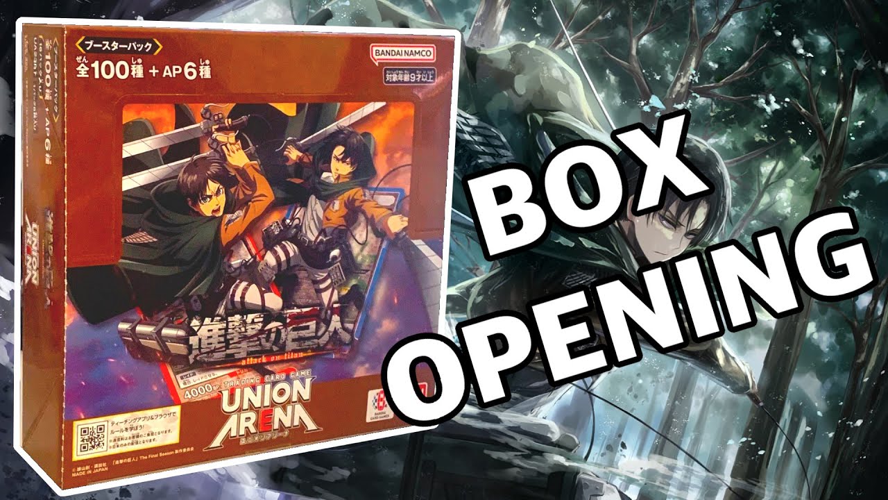 Attack on Titan Booster Box - Union Arena AoT Display - Karten Opening