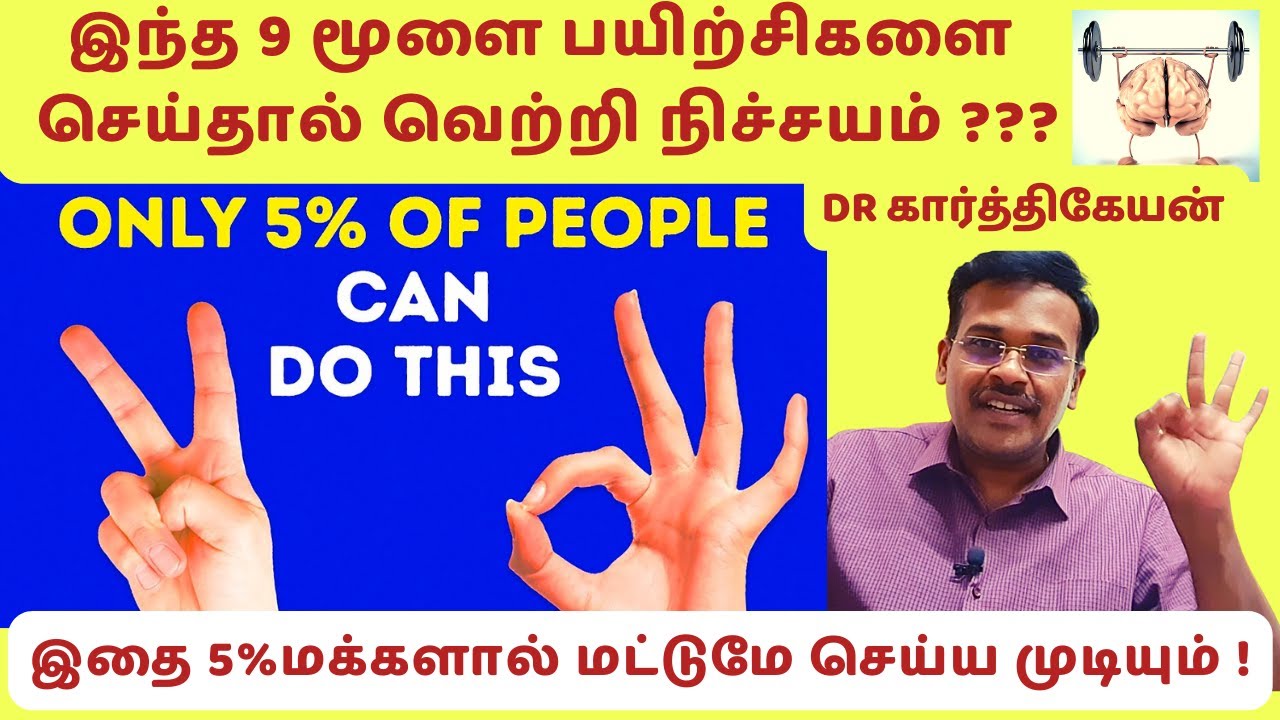 Brain Exercises Animation For Healthy Brain - Every Morning ONLY 25 Seconds - Dr Karthikeyan tamil