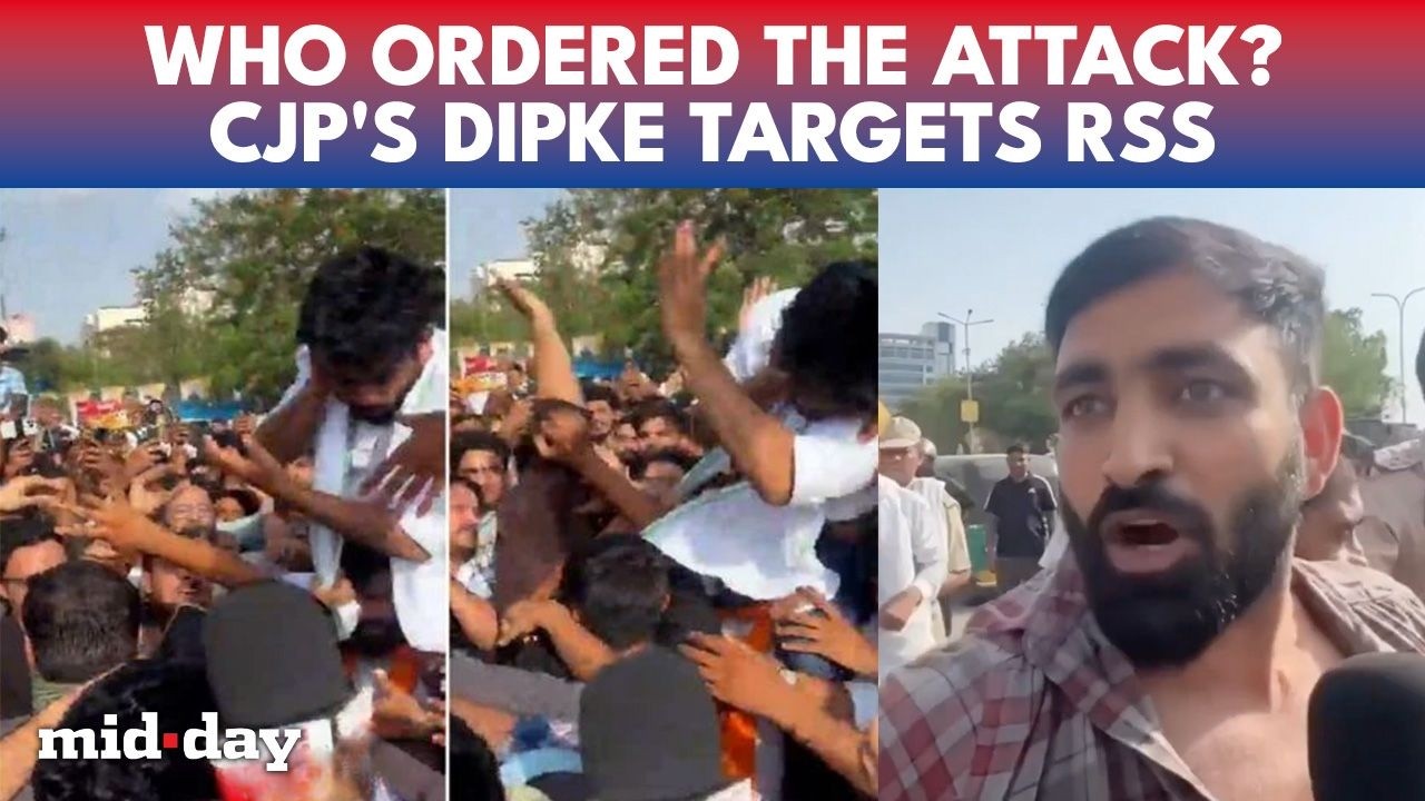 Abhijeet Dipke Alleges RSS-linked Attack, Jaipur Protest Turns VIOLENT As CJP Chief Gets Slapped