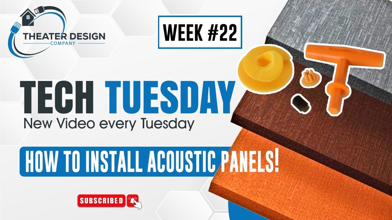 How to mount acoustic panels -  Home Theater Tech Tuesday #22
