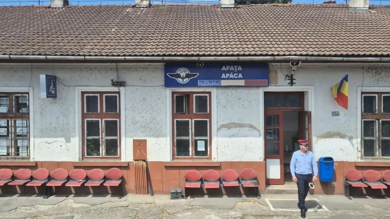 Timelapse from train window between Alba Iulia and Brasov - Romania