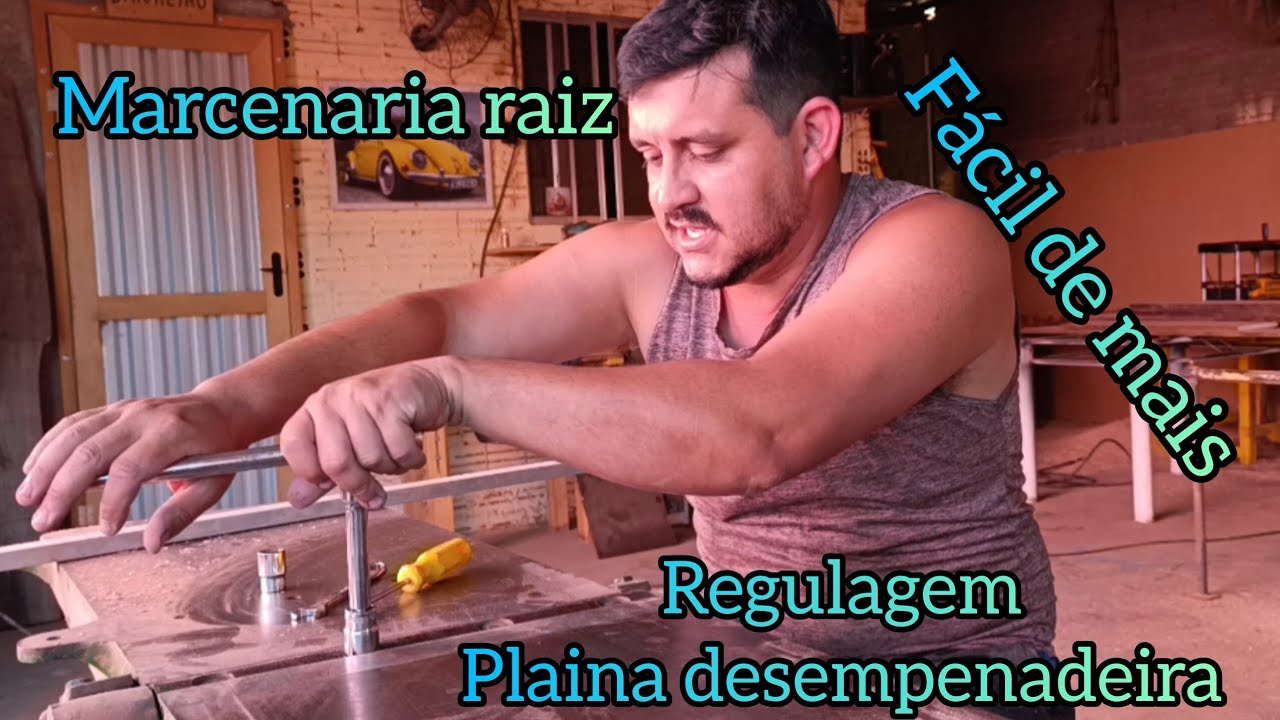 Vídeo Marcenaria Raiz , trabalhos com madeira maciça regulagem de máquinas e muito mais .