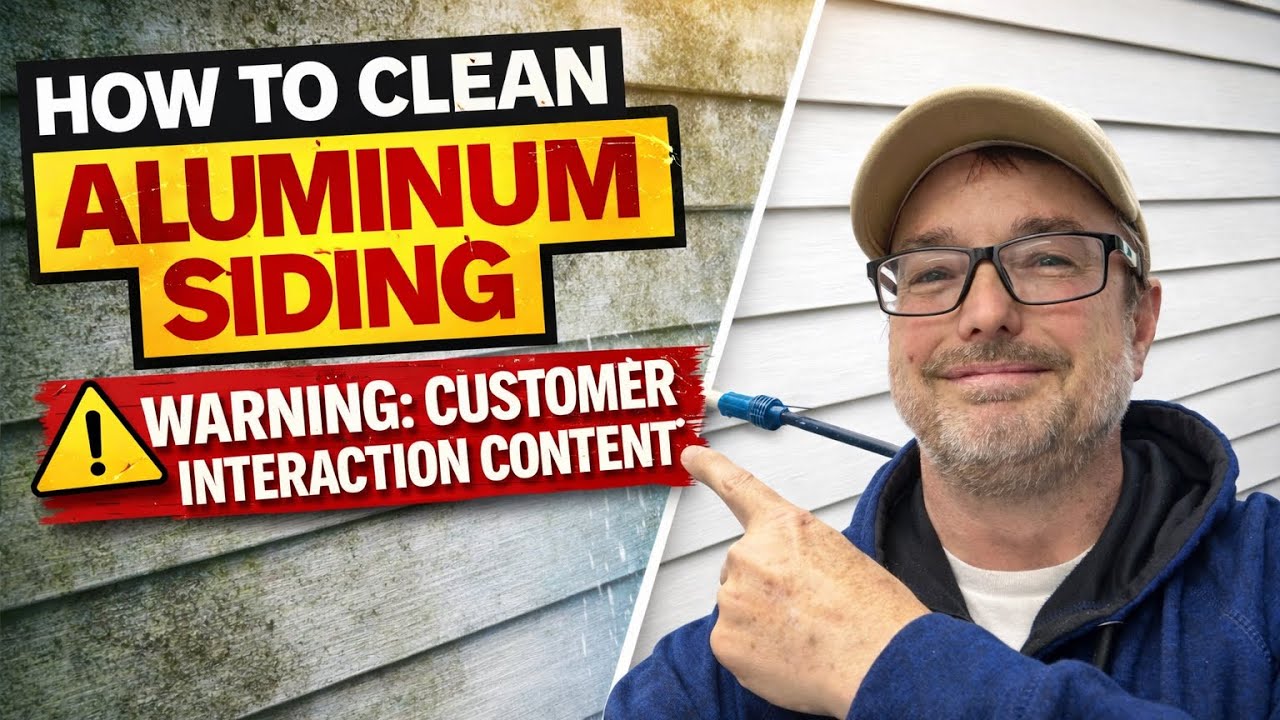 Как почистить алюминиевый сайдинг и получить 5-звездочный отзыв на Google!